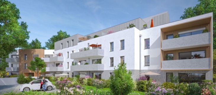 Vue de synthèse de la résidence L'Armoriale à Ploemeur par Immo Golfe Bretagne