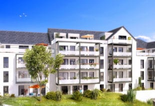 Vue de synthèse de la résidence Les Reflets de Saint-Goustan à Auray par Immo Golfe Bretagne