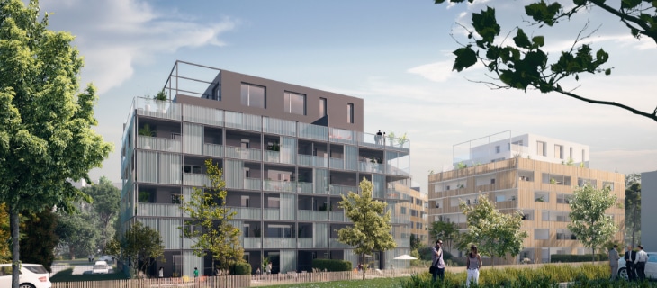 Vue de synthèse de la résidence Le Parc Emeraude à Vannes par Immo Golfe Bretagne