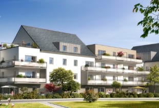 Vue de synthèse de la résidence Groix à Auray par Immo Golfe Bretagne