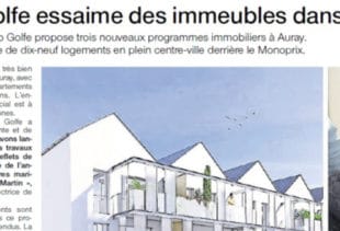 Numérisation d'un article sur le promoteur immobilier Immo Golfe Bretagne du Ouest-France du 29 avril 2016