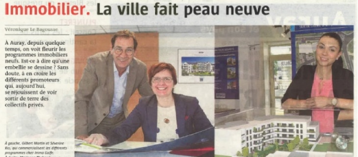 Numérisation d'un article sur le promoteur immobilier Immo Golfe Bretagne du Télégramme du 7 juillet 2016