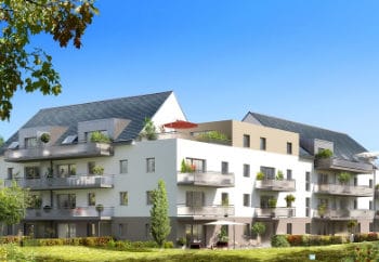 Vue de synthèse de la résidence Belle Ile à Auray par Immo Golfe Bretagne