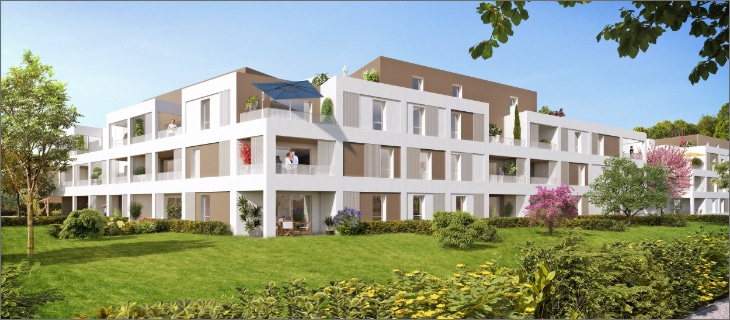 Vue de synthèse de la résidence Symphonie à Auray par Immo Golfe Bretagne