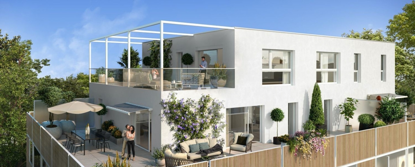 Vue de synthèse de la résidence Le Parc Émeraude à Vannes par Immo Golfe Bretagne