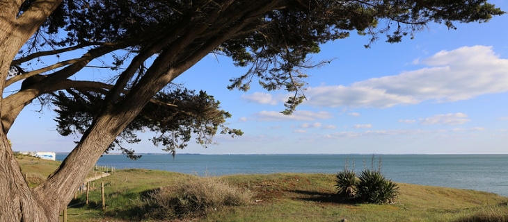 photographie du bord de mer de Damgan
