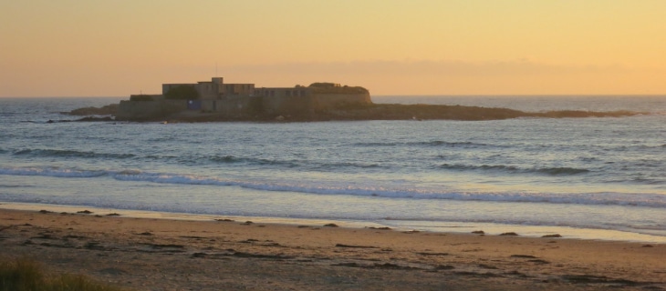 Vue sur le Fort Bloqué à Ploemeur