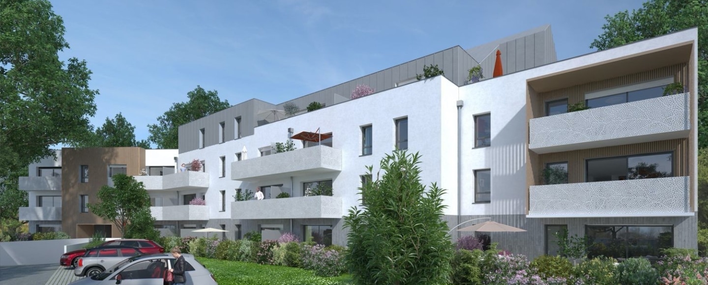 Vue de synthèse de la résidence L'Armoriale à Ploemeur par Immo Golfe Bretagne